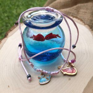 Whale mommy and me set bracelet